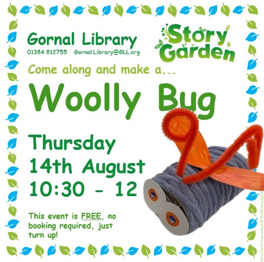 Gornal Library - Woolly Bug Craft